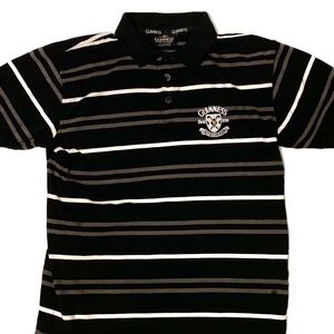 Vintage Guinness Beer Mens Striped Polo Shirt - M